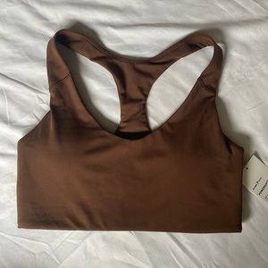 NWT Chocolate Brown Old Navy Powersoft Sports Bra - Size S